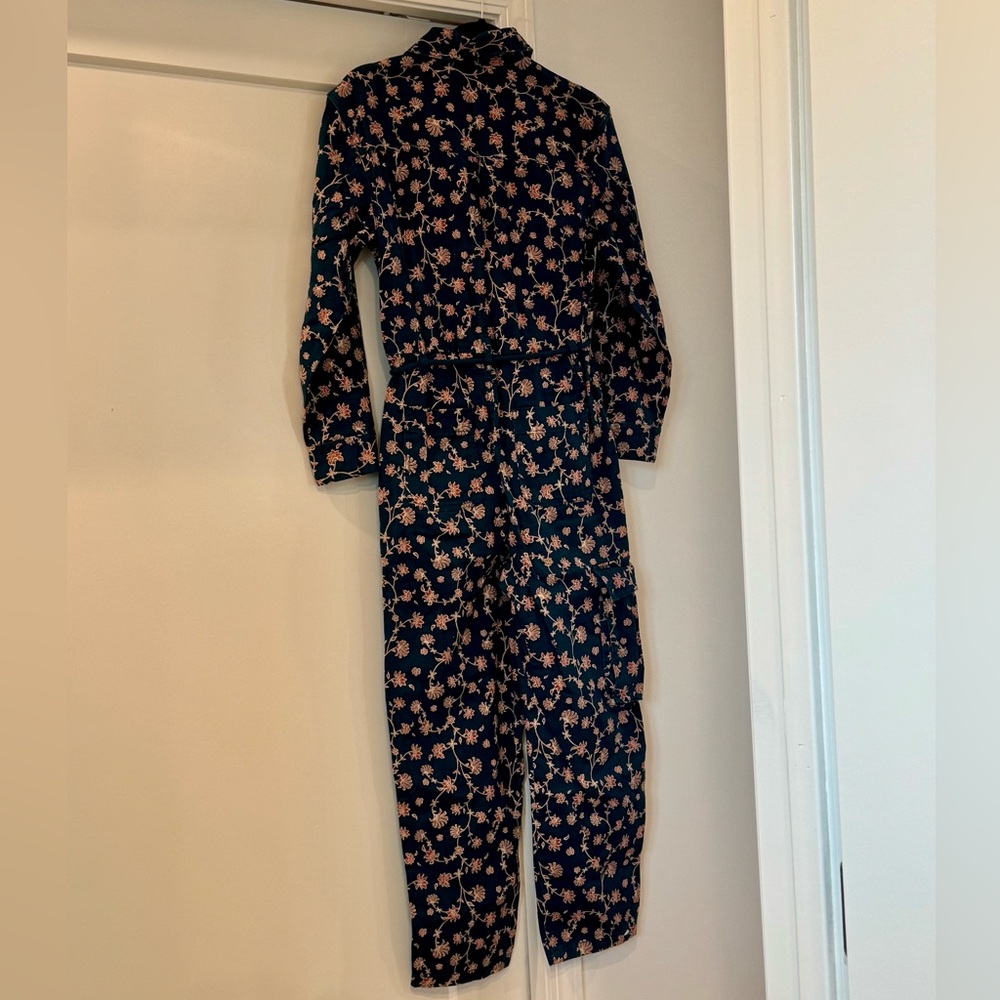 Future Collective Jenny K Lopez Women's Long Sleeve Boilersuit Jumpsuit, Floral - Picture 2 of 4